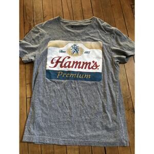Hamm’s Premium Beer Tee Shirt By MillerCoors Gray Medium